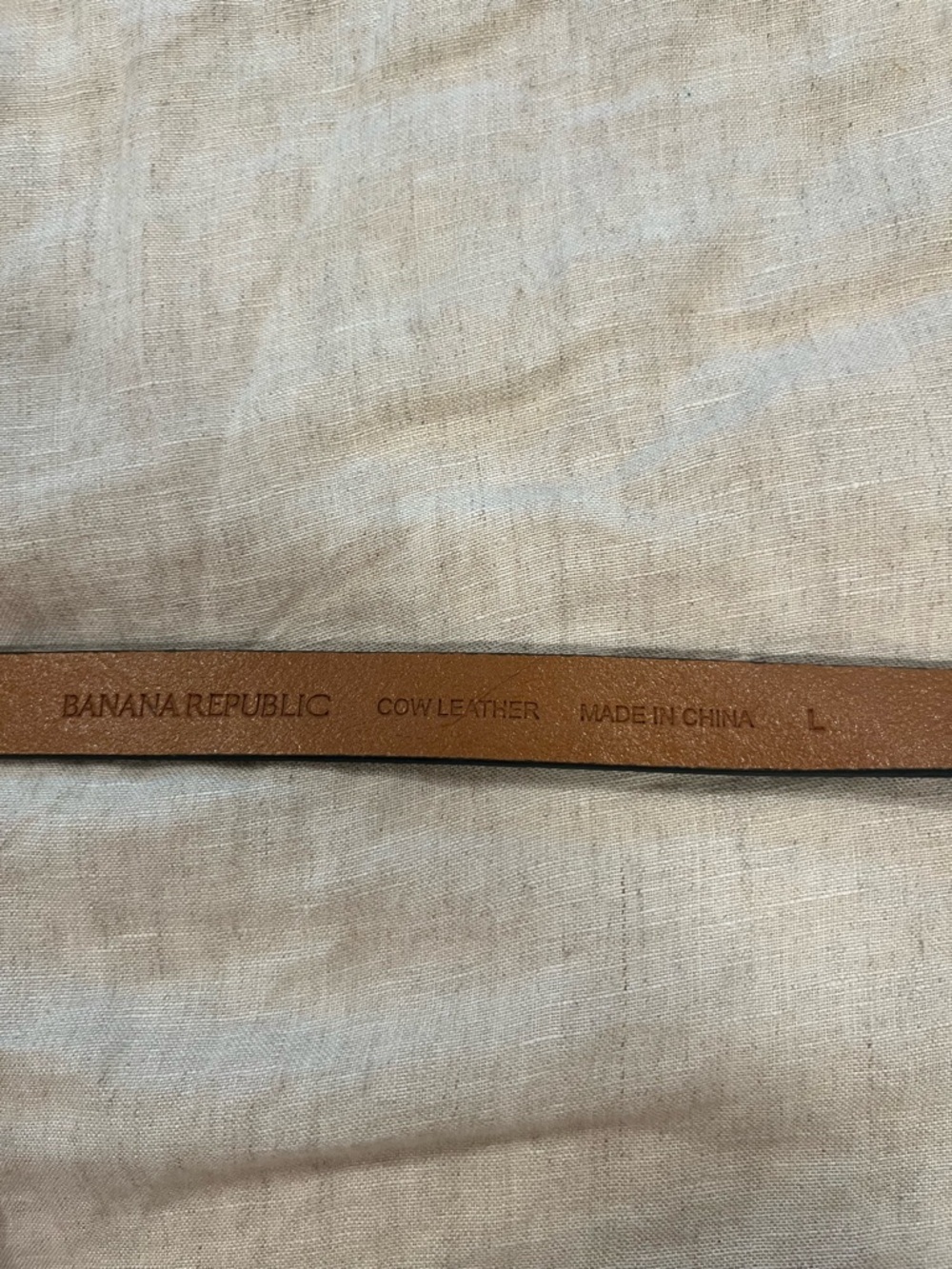 Banana Republic Teal Suede Leather Belt with Embossed Logo - Picture 2 of 3
